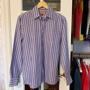 Thomas Pink Linen Traveller Shirt
